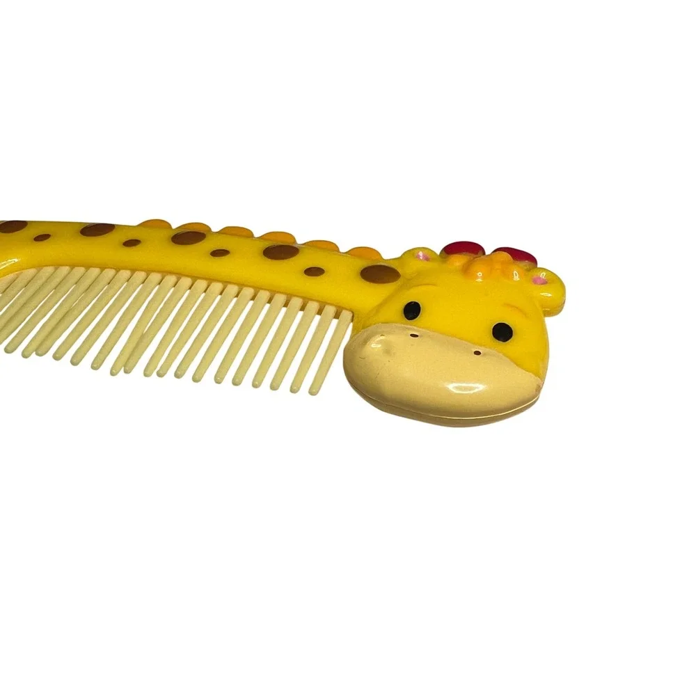 Giraffe Kids Hair Comb Yellow Green Cute Cartoon‎ Animal Brush Stocking Stuffer